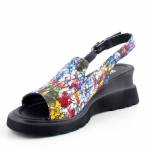 RIXA SHOES 58C2408 multikolor czarne sandały damskie wl26