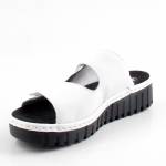 RIEKER V1392-80 białe klapki damskie wl26