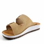 INBLU CP000061 piaskowe klapki damskie wl26
