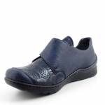 RIEKER 48951-14 granatowe półbuty damskie TĘGOŚĆ H jz26