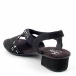 RIEKER V6216-00 czarne sandały damskie