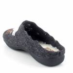 MANITU 320054-01 czarne pantofle damskieOWIECZKA
