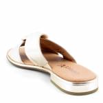 CAPRICE 27100-42 złote klapki damskie 959PLATINO METAL. wl25