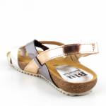 BLU SANDAL 8300 VAQUENTILLA MULTI złote sandały damskie ibiza yokono wl24