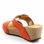 SCHOLL RAVELLO 2 STRAPS MED czerwone klapki damskie wl25 MF320451555
