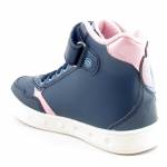 GEOX J568WH 0BCKN C0694 SKYLIN GIRL granatowe różowe półbuty dziewczęce jz25