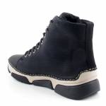 RIEKER 45920-01 czarne trzewiki damskie jz25