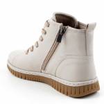 RAVINI 23662 SILVER GREY beżowe trzewiki damskie jz25