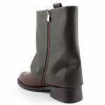 MACIEJKA K7213-09 zielone brązowe kozaki damskie jz25