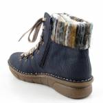 RIEKER 73343-15 granatowe trzewiki damskie jz25