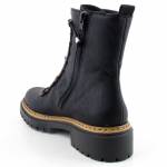 RIEKER 72653-00 czarne trzewiki damskie jz25