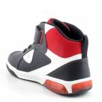 GEOX J569CC 05411 C0048 J INEC BOY czarne czerwone półbuty chłopięce jz25