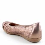 CAPRICE 22151-42 34A TAUPE METALLIC szare złoto balerinki damskie wl26
