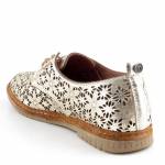 MANITU 840157-82 złote półbuty damskie wl26