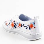 RIXA SHOES 58C3580_C MULTI białe kwiaty półbuty damskie wl26