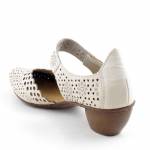 RIEKER 43753-60 E1/2 beżowe sandały damskie wl26