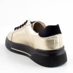 SERGIO LEONE SP-103 zlote półbuty damskie wl26
