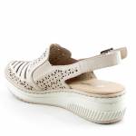 RIEKER 48763-60 beżowe sandały damskie wl26 TĘGOŚĆ E