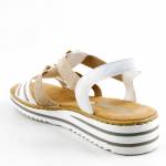 RIEKER V0656-80 białe sandały damskie wl26