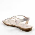RIEKER 64270-60 srebrne sandały damskie wl26