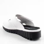 RIEKER V1392-80 białe klapki damskie wl26