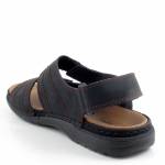 RIEKER 25561-00 czarne brązowe sandały męskie wl26