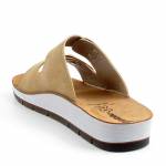 INBLU CP000061 piaskowe klapki damskie wl26