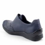 RIEKER 48951-14 granatowe półbuty damskie TĘGOŚĆ H jz26