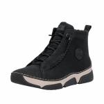 RIEKER 45912-00 czarne trzewiki damskie jz26