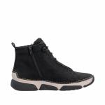 RIEKER 45912-00 czarne trzewiki damskie jz26