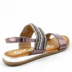 GIOSEPPO 63190 CURRAN srebrne sandały damskie