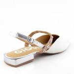 GIOSEPPO 65918-P białe sandały damskie