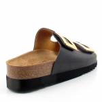 SCHOLL Monterey 2 STRAPS MED czarne klapki damskie MF305841004 OBUWIE MEDYCZNE wl25