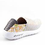 ROCK Samba Grey Veggie szare pomarańczowe półbuty damskie wl25
