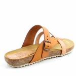 BLU SANDAL 8930 brązowe multi klapki damskie wl25 ESPANA IBIZA YOKONO