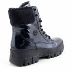 RIEKER Y0220-14 granatowe trzewiki damskiejz25