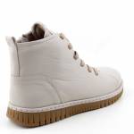 RAVINI 23662 SILVER GREY beżowe trzewiki damskie jz25