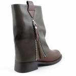 MACIEJKA K7213-09 zielone brązowe kozaki damskie jz25