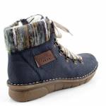 RIEKER 73343-15 granatowe trzewiki damskie jz25