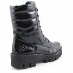 RIEKER Y3330-00 czarne trzewiki damskie jz25