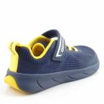 GEOX J65PDB 06K9J FOOT-RUN C0657 granatowe żółte półbuty młodzieżowe wl26