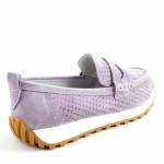 SERGIO LEONE SP-009 fioletowe mokasyny damskie wl26