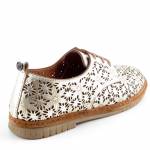 MANITU 840157-82 złote półbuty damskie wl26