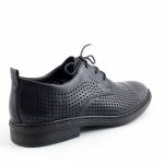 RIEKER 17626-00 tęgość H czarne półbuty męskie wl26