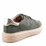 SERGIO LEONE SP-110 KHAKI zielone półbuty damskie wl26