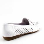 RIEKER L6352-80 E1/2 białe mokasyny półbuty damskie wl26