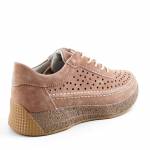 SERGIO LEONE SP-013 brązowe półbuty damskie wl26