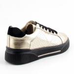 SERGIO LEONE SP-103 zlote półbuty damskie wl26