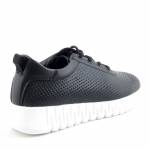 SERGIO LEONE SP-011 czarne białe półbutydamskie wl26