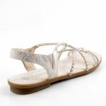 RIEKER 64270-60 srebrne sandały damskie wl26